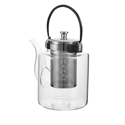 Stainless Steel Glass Teapot