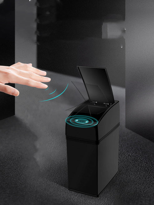 intelligent induction trash can