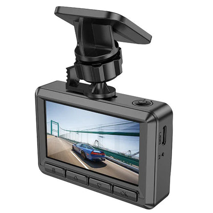 Hoco driving recorder, DV3 dash cam, car DVR with display, vehicle black box, full HD dash camera, night vision car recorder, loop recording dash cam, wide-angle car camera, accident recording device, car surveillance camera