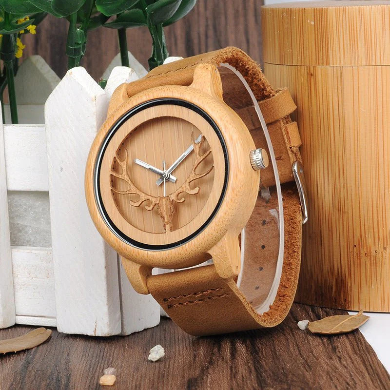 Wooden Watch Couple Bamboo